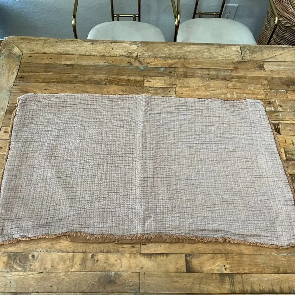 CASALUNA Beige Cotton Gauze King Size Pillow Shams